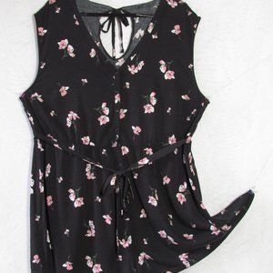 TORRID 4X Black Floral Romper